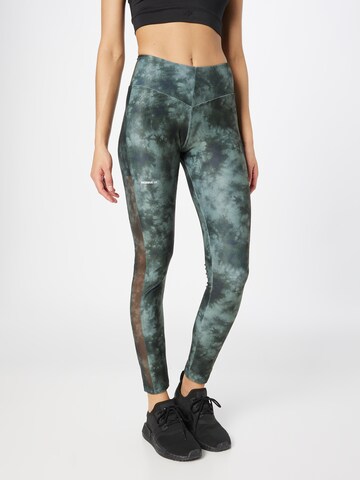 NEBBIA Skinny Sports trousers in Green: front