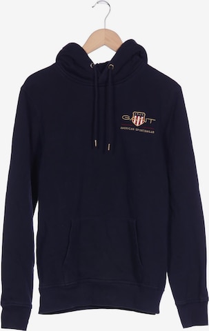 GANT Sweatshirt & Zip-Up Hoodie in M in Blue: front