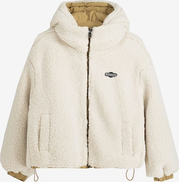 Bershka Winter jacket in Beige: front