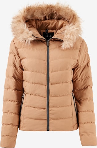 LELA Winter Jacket in Brown: front