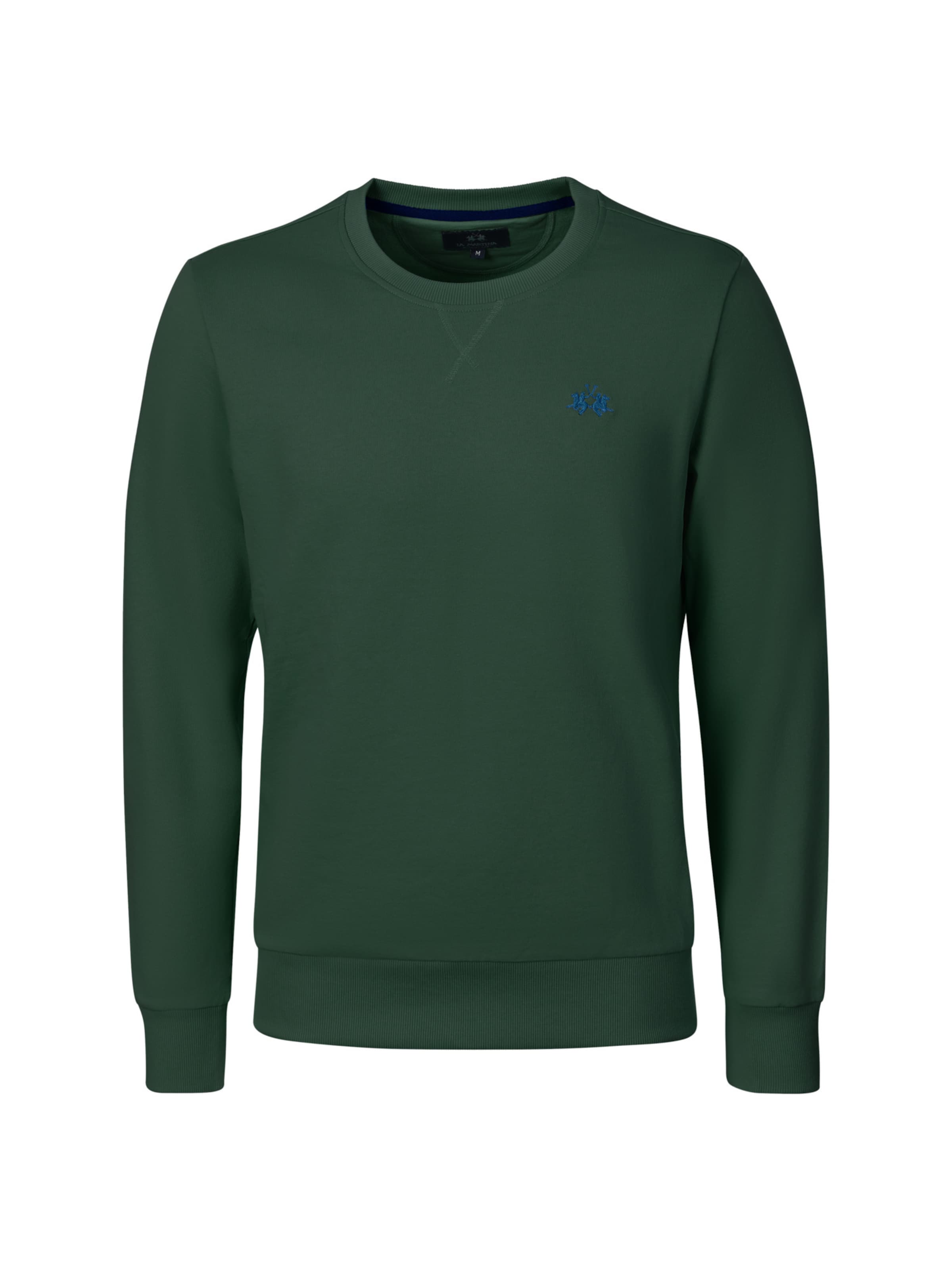 La Martina Sweatshirt in Groen: voorkant