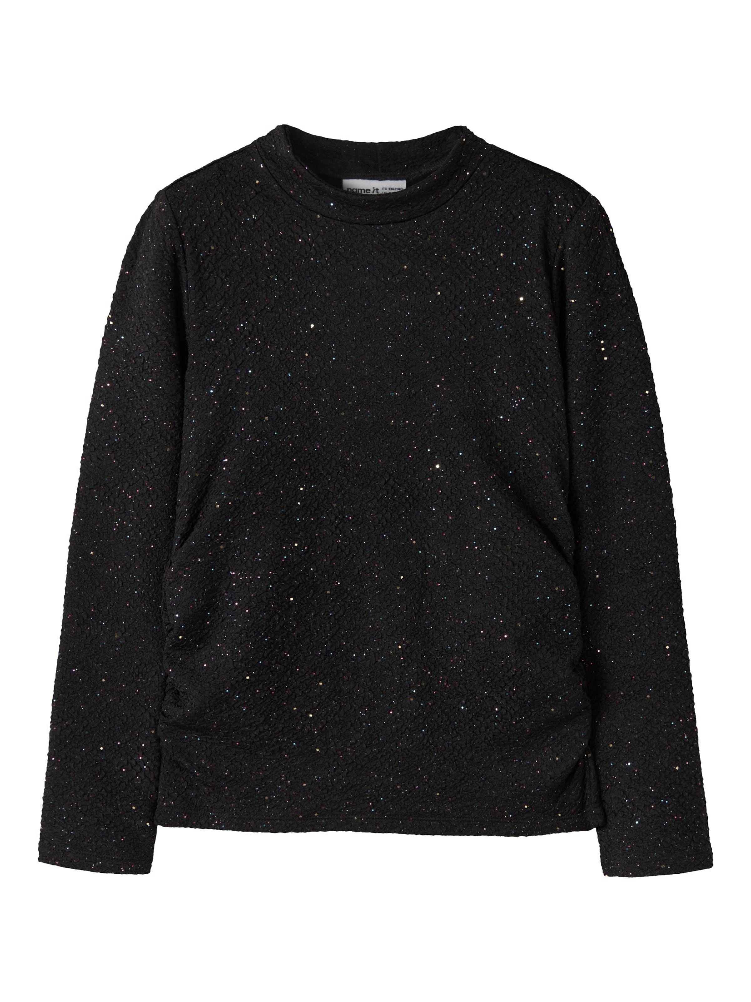 NAME IT - Camiseta en negro: frente