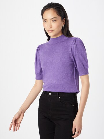 b.young Sweater in Purple: front