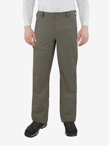 Regular Pantalon outdoor 'Basin' normani en gris : devant