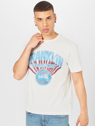 T-Shirt FRANKLIN & MARSHALL en blanc : devant