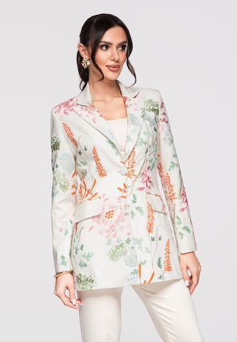 Ombre Blazer in Beige: front