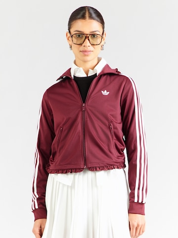 ADIDAS ORIGINALS Ζακέτα φούτερ 'FB' σε κόκκινο: μπροστά