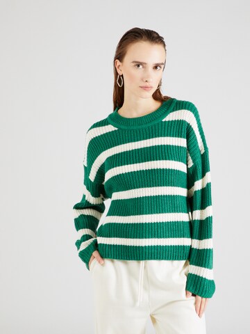 JDY Pullover 'JUSTY' in Grün: Vorderseite