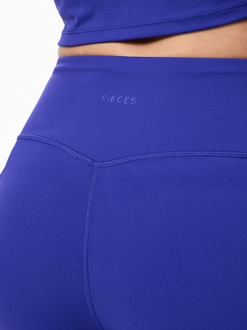 Regular Leggings PIECES en bleu