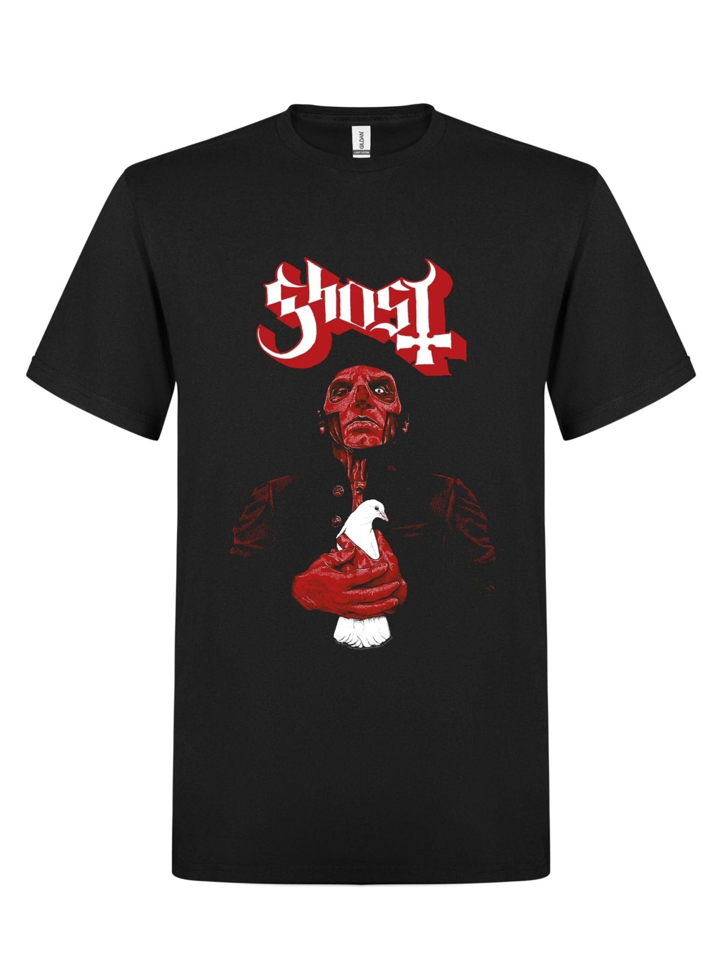 T-Shirt 'Ghost Papa Dove T-Shirt' Ghost en noir : devant