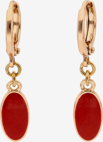 Boucles d'oreilles IZIA en rouge : devant