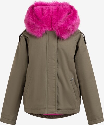MYMO Χειμερινό μπουφάν σε λαδί / ροζ, Άποψη προϊόντος