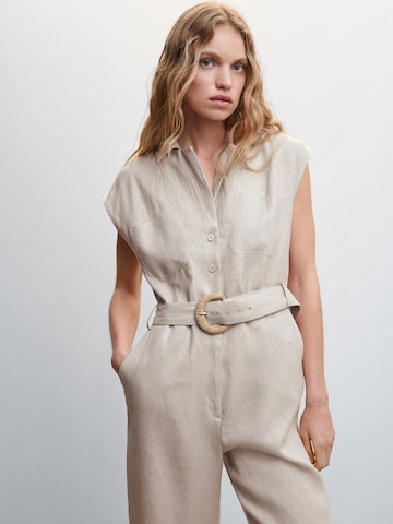 MANGO Jumpsuit 'QUITO' in Grey: front