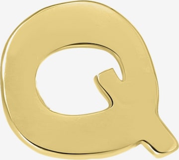 Lucardi Earrings 'Buchstabe' in Gold: front