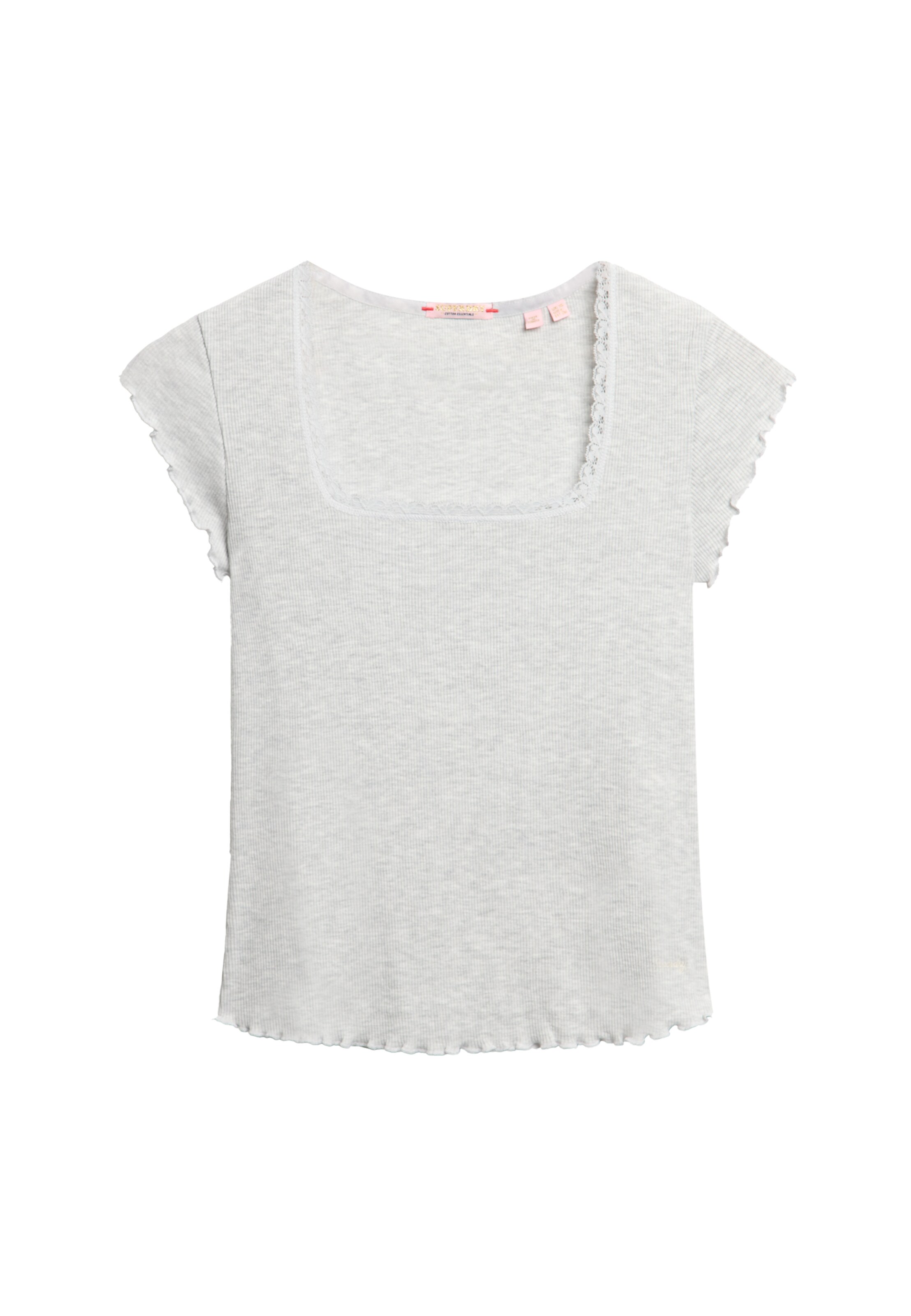 T-shirt 'Essential' Superdry en gris : devant