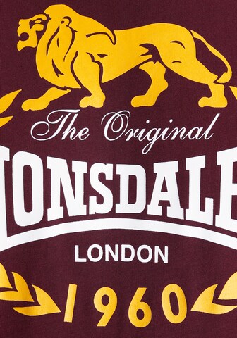 T-Shirt LONSDALE en rouge