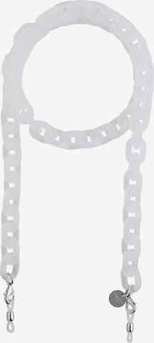 Cheeky Chain Munich Brillenkette 'Tokio' in Weiß: Vorderseite