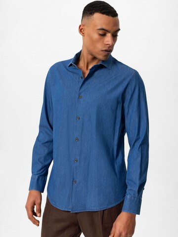 Antioch Regular fit Button Up Shirt in Blue