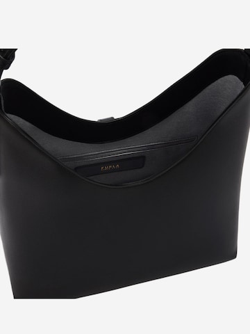 FURLA - Bolso de hombro 'Furla Sac Bandoulière M Goccia Cuir Noir' en negro