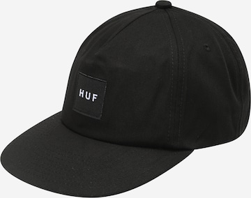 Casquette HUF en noir : devant