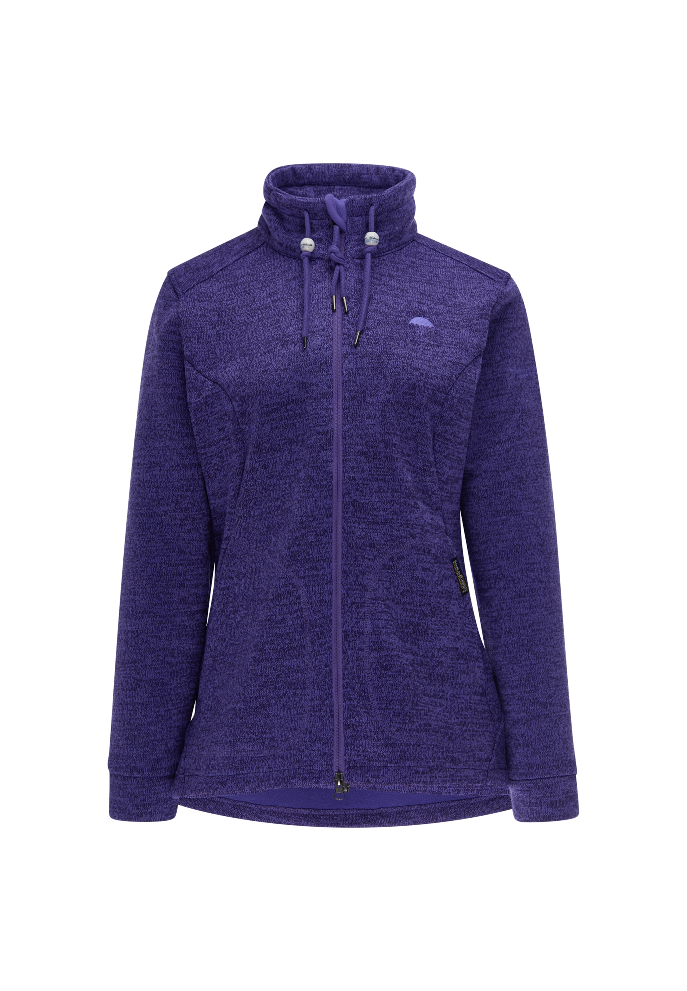 Veste en polaire Schmuddelwedda en violet : devant