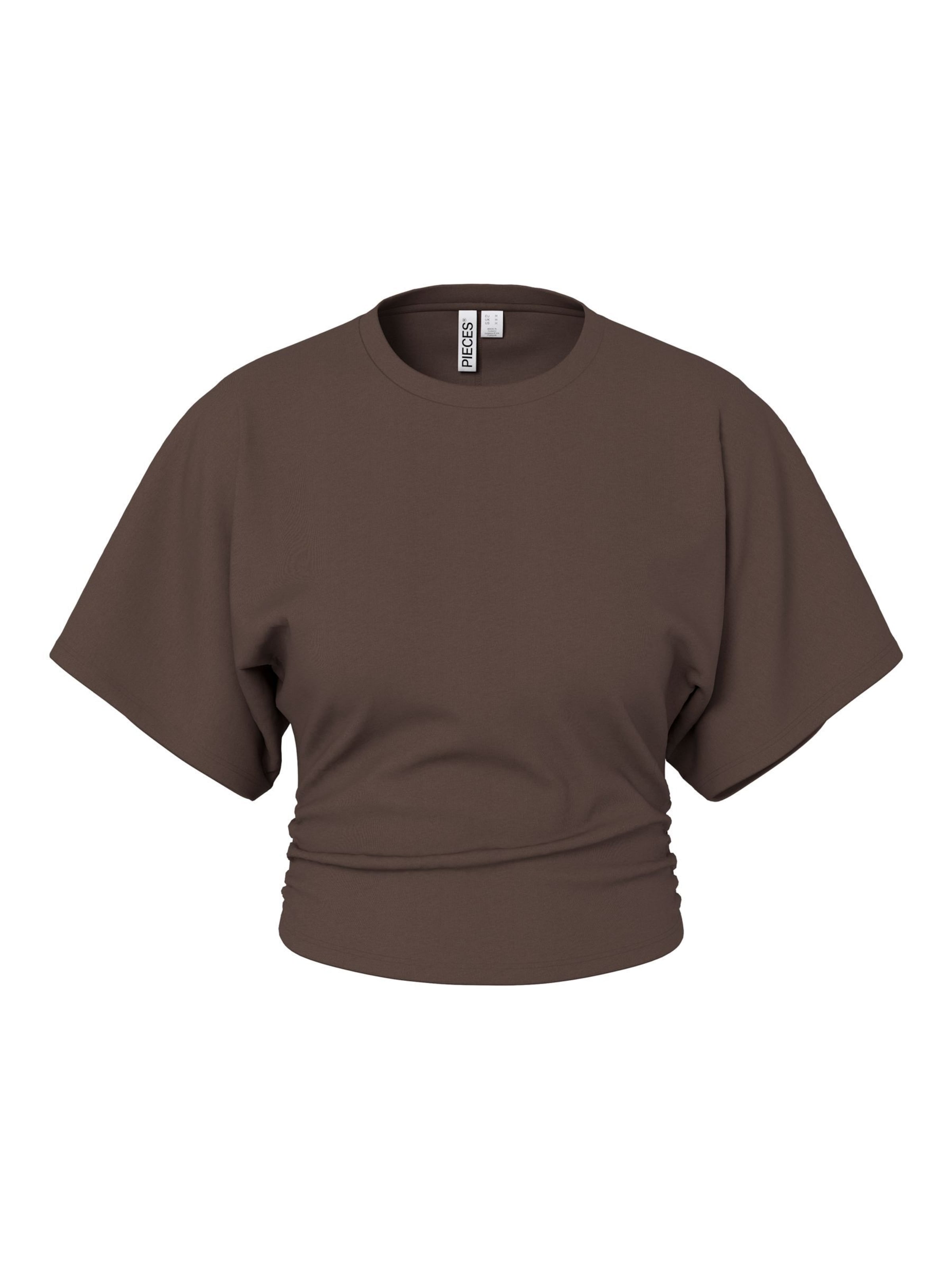 PIECES Shirt in Brown: front
