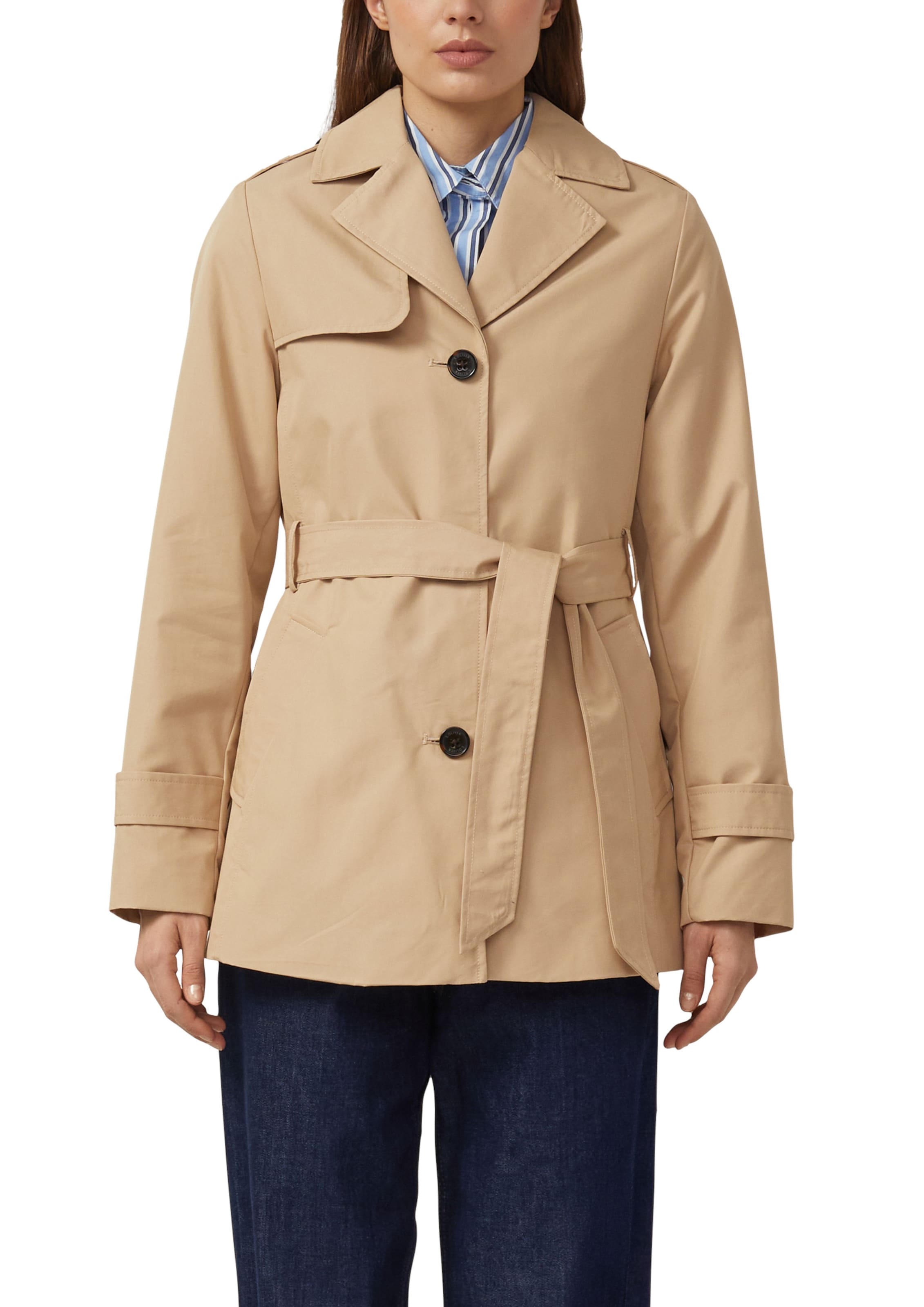 s.Oliver Tussenmantel in Beige: voorkant