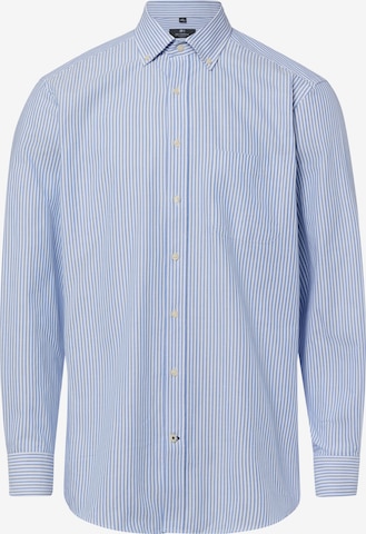 Coupe regular Chemise Nils Sundström en bleu : devant