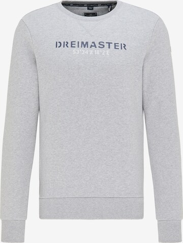 DreiMaster Maritim Sweatshirt in Grey: front