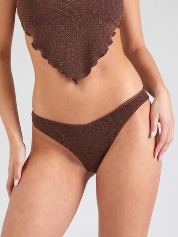 MYLAVIE by Sarah Harrison Bikini bottom in Brown: front