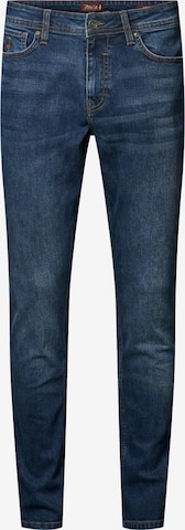 MCS Slimfit Farkut 'Sean' värissä sininen: etupuoli