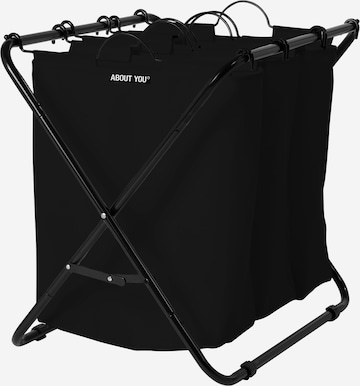 ABOUT YOU Laundry basket 'Homie' in Black: front