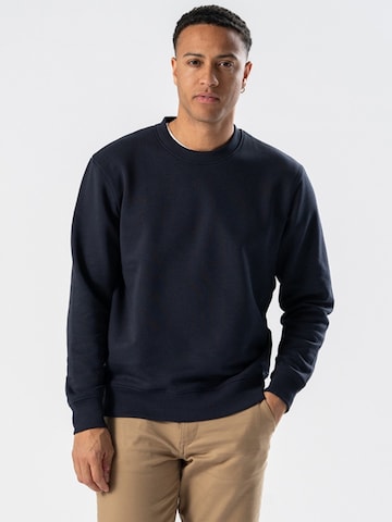 Pulover ' Sweatshirt Crewneck ' de la TEESHOPPEN pe albastru: față