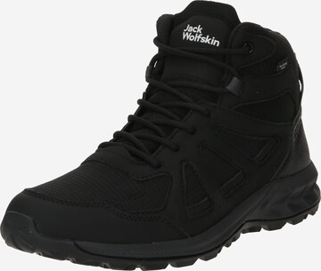 JACK WOLFSKIN Boots 'Woodland 2' σε μαύρο: μπροστά