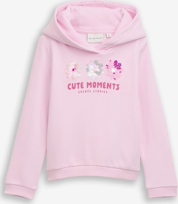 rozā TOM TAILOR Sportisks džemperis: no priekšpuses