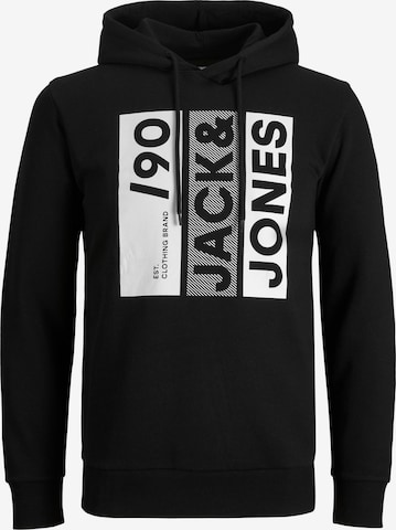 JACK & JONESSweater majica 'JIO' - crna boja: prednji dio