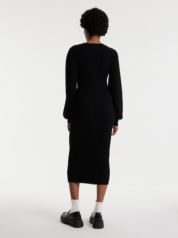 EDITED Knitted dress 'Jeanne' in Black