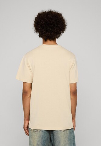Mister Tee Shirt 'Fika Definition' in Beige