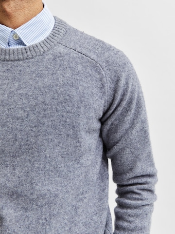 SELECTED HOMME Sweater 'Coban' in Grey