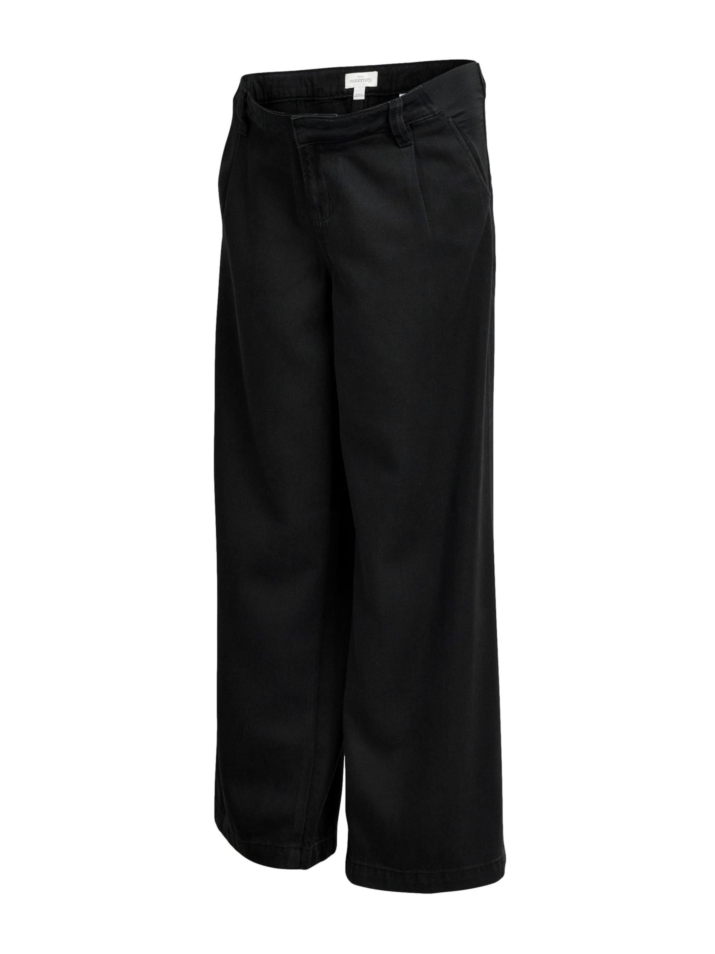 Wide leg Jeans di Next in nero: frontale