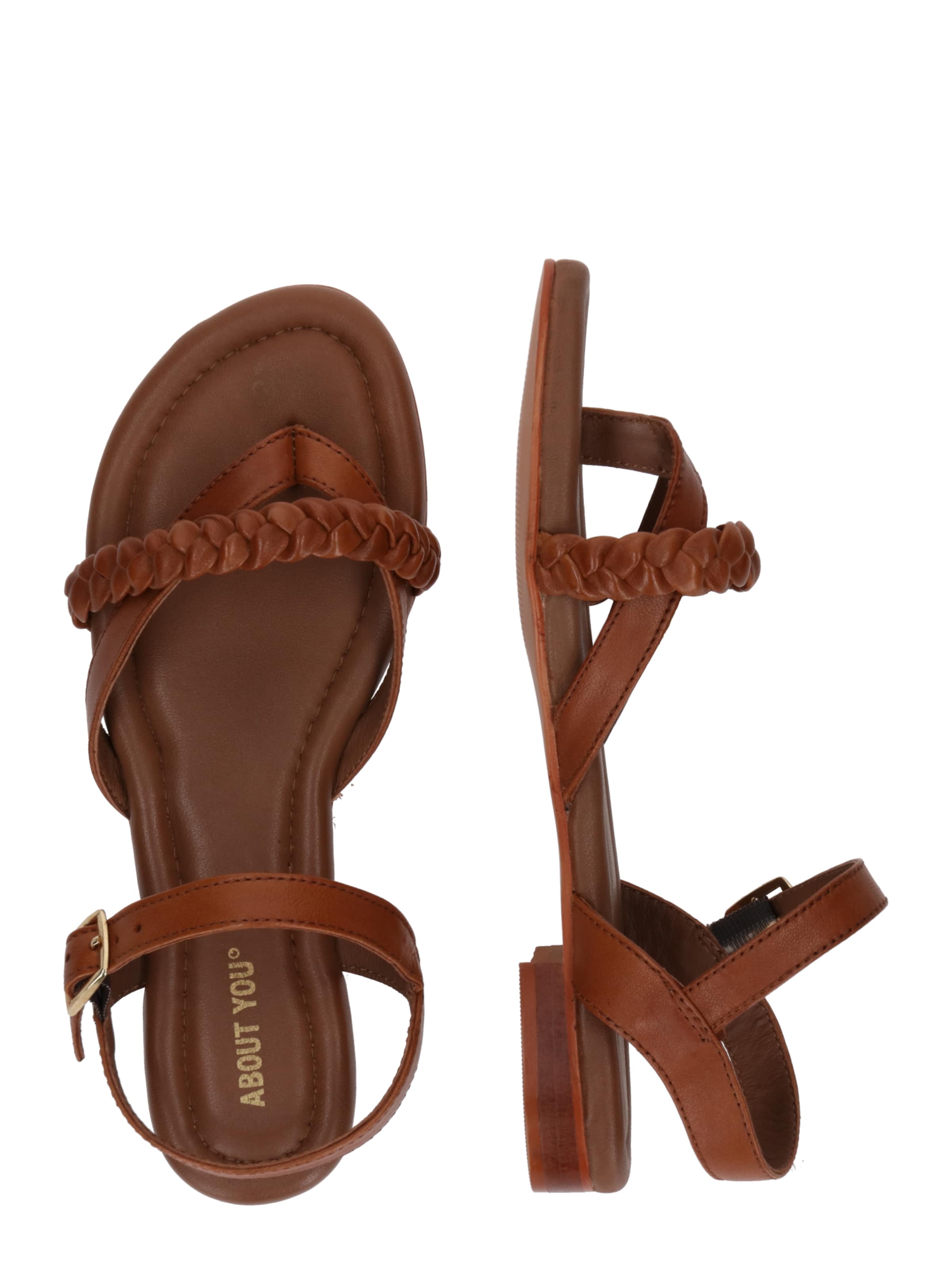 Sandalo con cinturino 'Hailey' di ABOUT YOU in marrone
