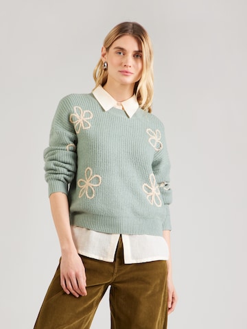 Hailys Sveter 'Ar44ia' - Zelená: predná strana