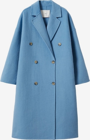 MANGO Between-Seasons Coat 'Picarol' in Blue: front