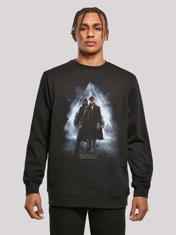 F4NT4STIC Sweatshirt 'Fantastic Beasts 2 Newt and Dumbledore' in Zwart: voorkant