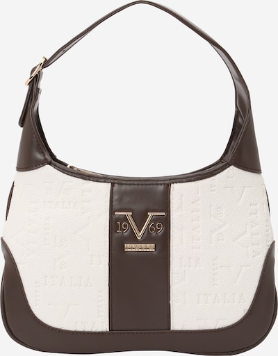 19V69 ITALIA Shoulder bag 'Talia' in Dark brown / Gold / White, Item view