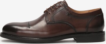 Kazar Lace-Up Shoes in Brown: front