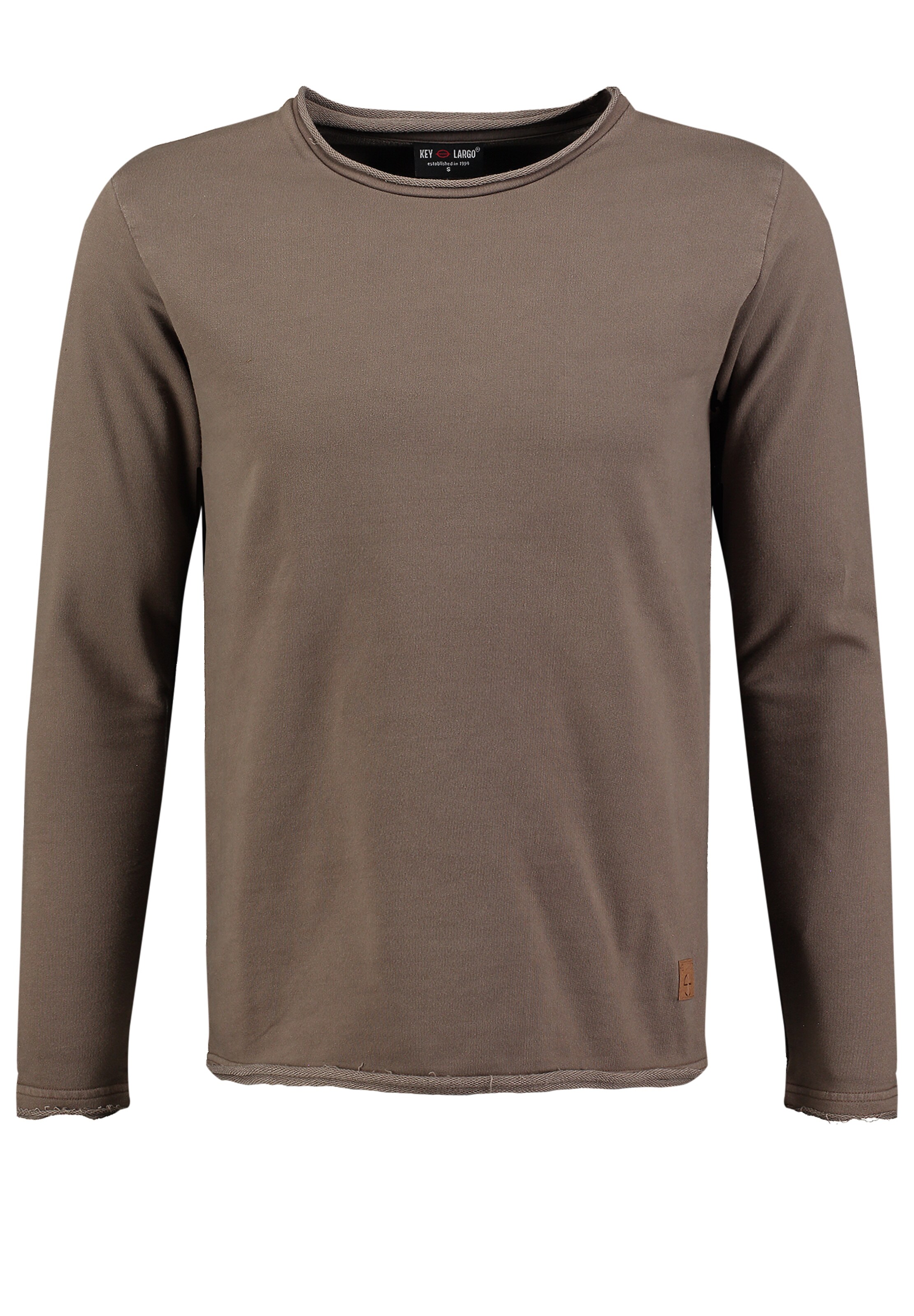 Key Largo Sweatshirt 'Level' i brun: forside