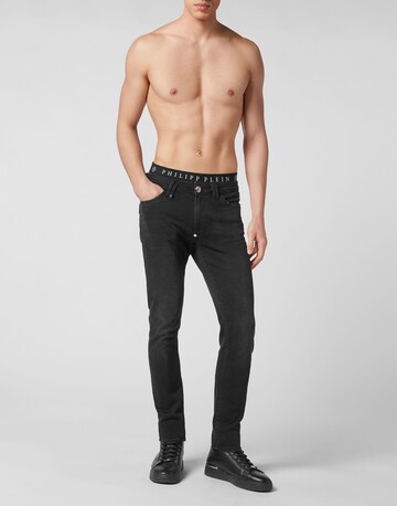 Philipp Plein - Slimfit Calças de ganga em preto