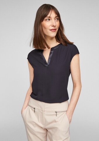 COMMA Blouse in Blue: front