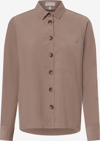 Marie Lund Blouse ' ' in Grijs: voorkant